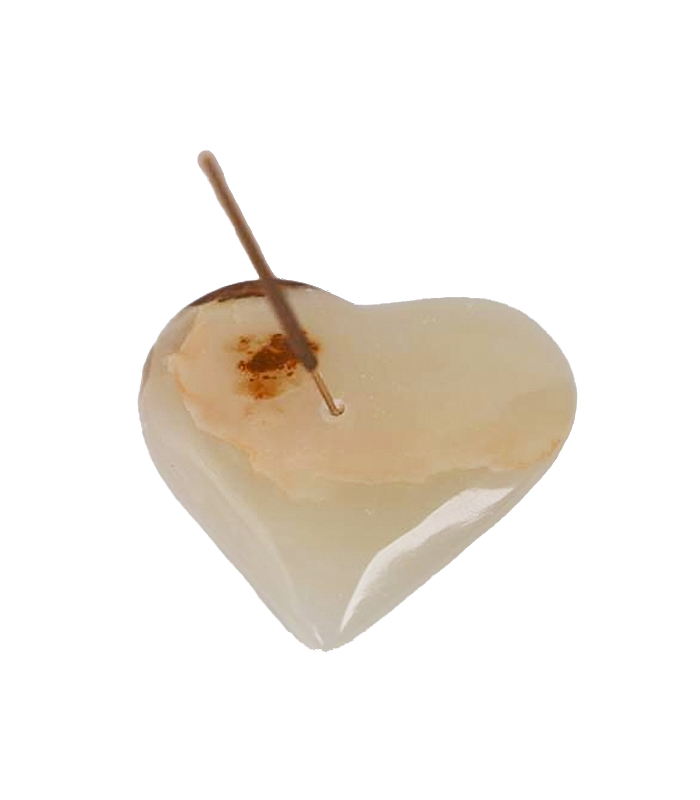 Onyx Heart Incense Holder 14 - 6x6cm